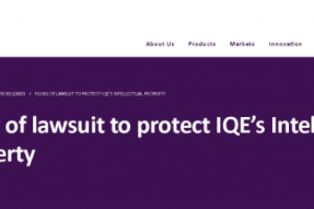 IQEplc对高塔半导体盗用商业机密获取技术专利提起诉讼